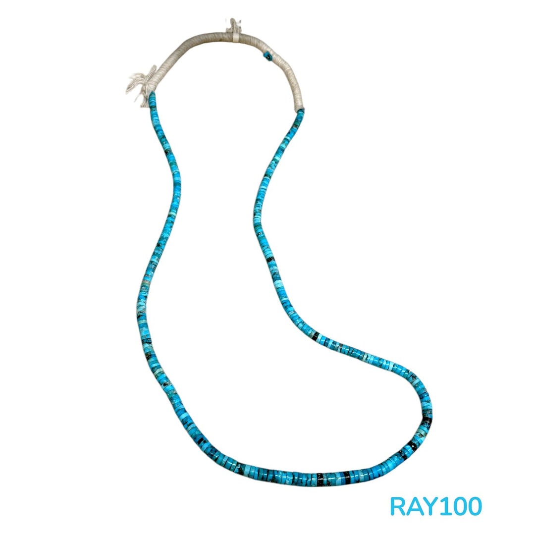 Ray Lovato Morenci Turquoise Heishi Beaded Strand - Kingdom Jewelry