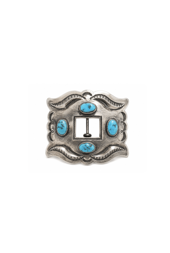 Repousse Navajo Belt Buckle - Kingdom Jewelry