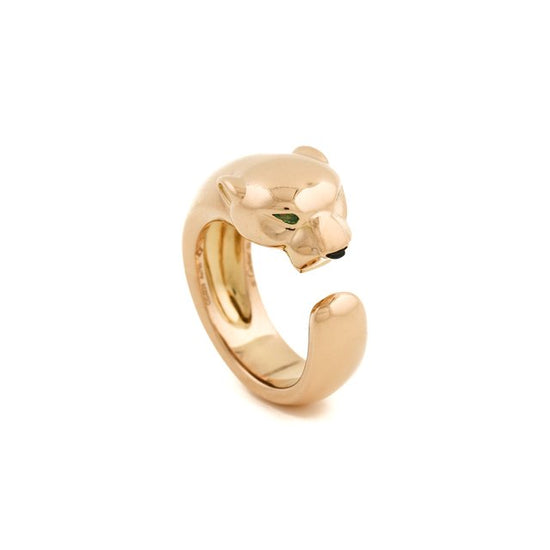 Rose Gold Cartier Panther Ring - Kingdom Jewelry