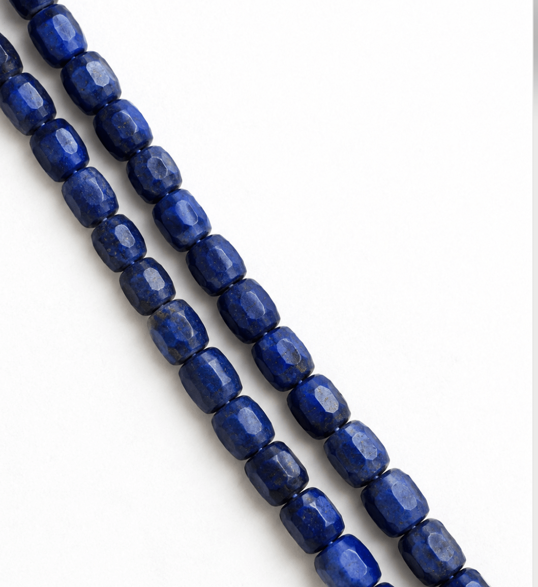 Russian Blue Barrel Trade Beads - Kingdom Jewelry