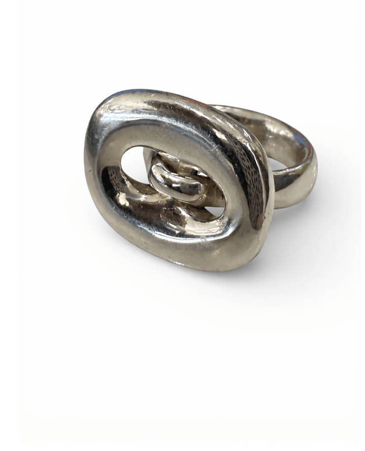 Silver Button Ring - Kingdom Jewelry