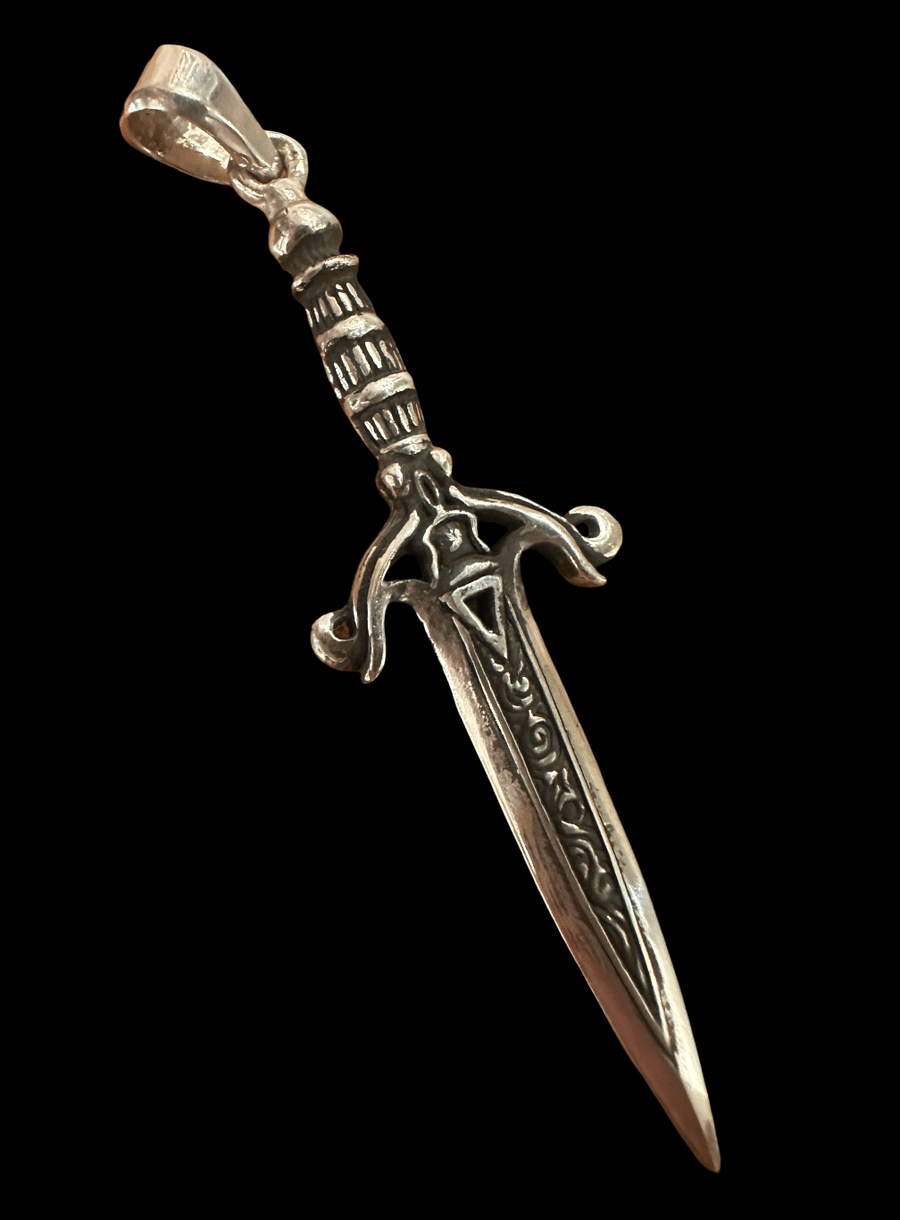 Silver Dagger Pendant - Kingdom Jewelry