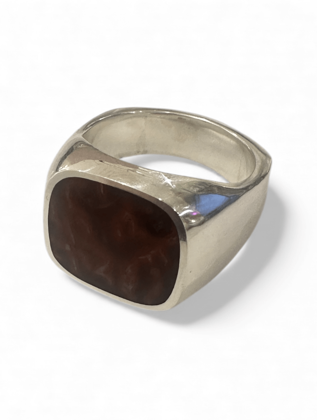 Silver Dino Bone Signet Ring - Kingdom Jewelry