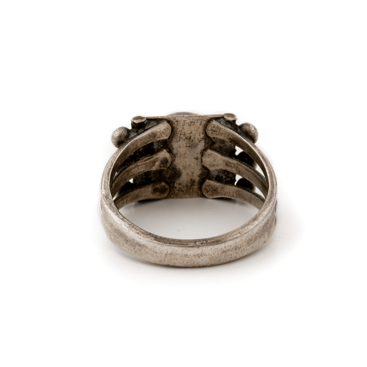 Silver x 1970's Triple Split - Shank Cerillios Turquoise Navajo Ring - Kingdom Jewelry