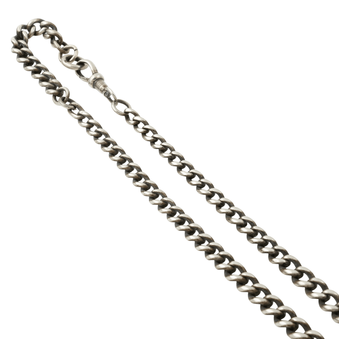 Silver x Antique 1920's 5mm Pocket Watch Chain - Kingdom Jewelry