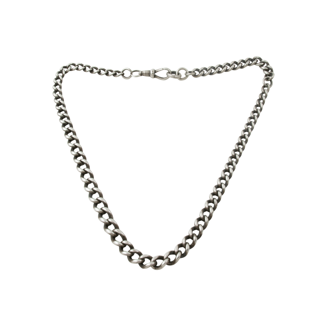 Silver x Antique 1920's 5mm Pocket Watch Chain - Kingdom Jewelry