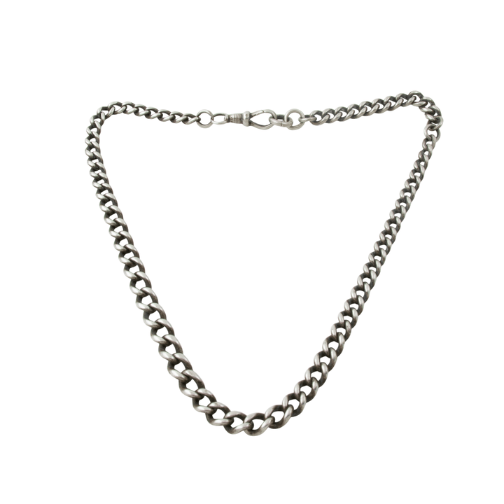 Silver x Antique 1920's 5mm Pocket Watch Chain - Kingdom Jewelry
