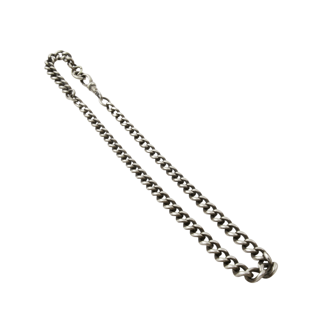 Silver x Antique 1920's 5mm Pocket Watch Chain - Kingdom Jewelry