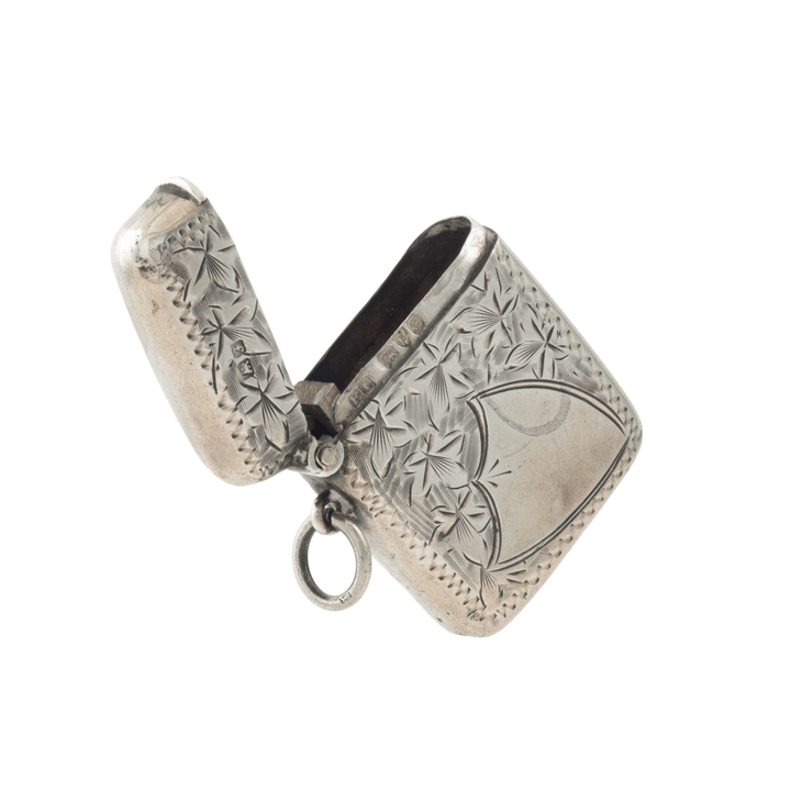 Silver x Antique Chester Filigree Matchstick Case - Kingdom Jewelry