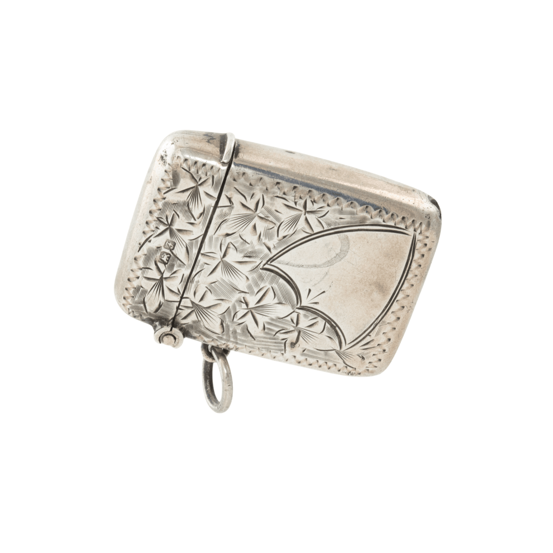 Silver x Antique Chester Filigree Matchstick Case - Kingdom Jewelry