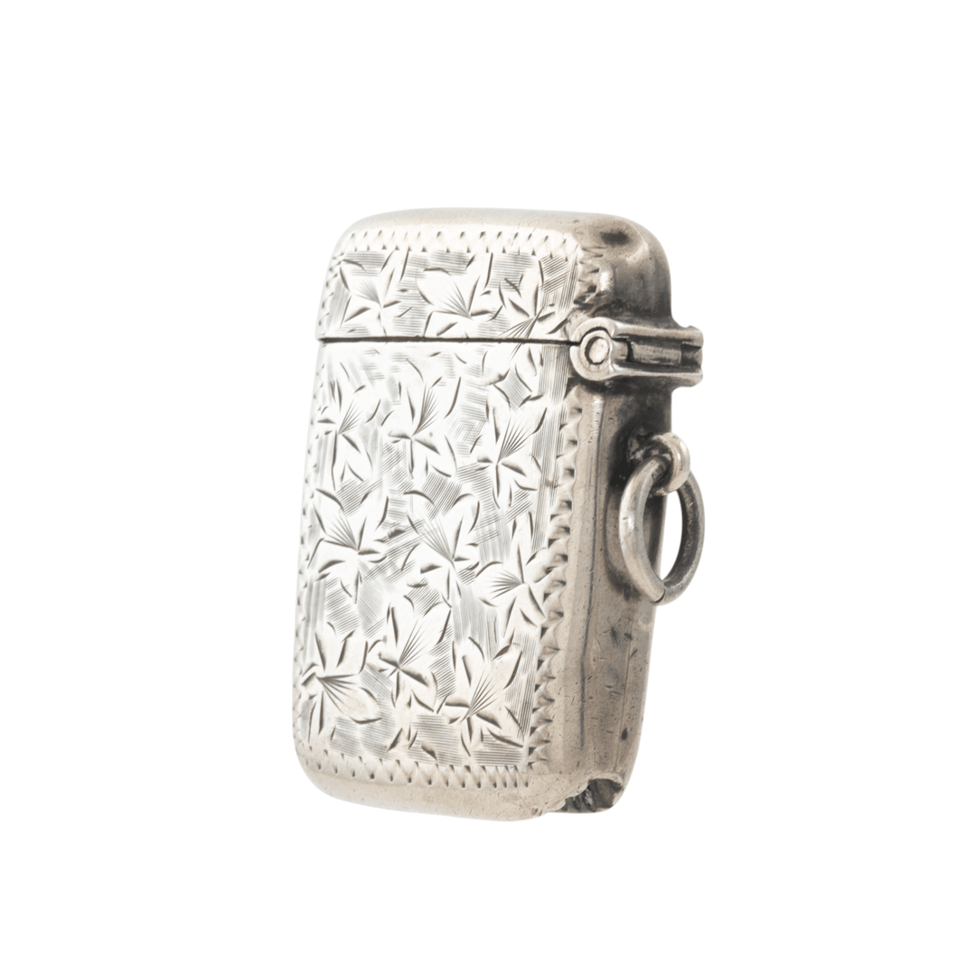 Silver x Antique Chester Filigree Matchstick Case - Kingdom Jewelry