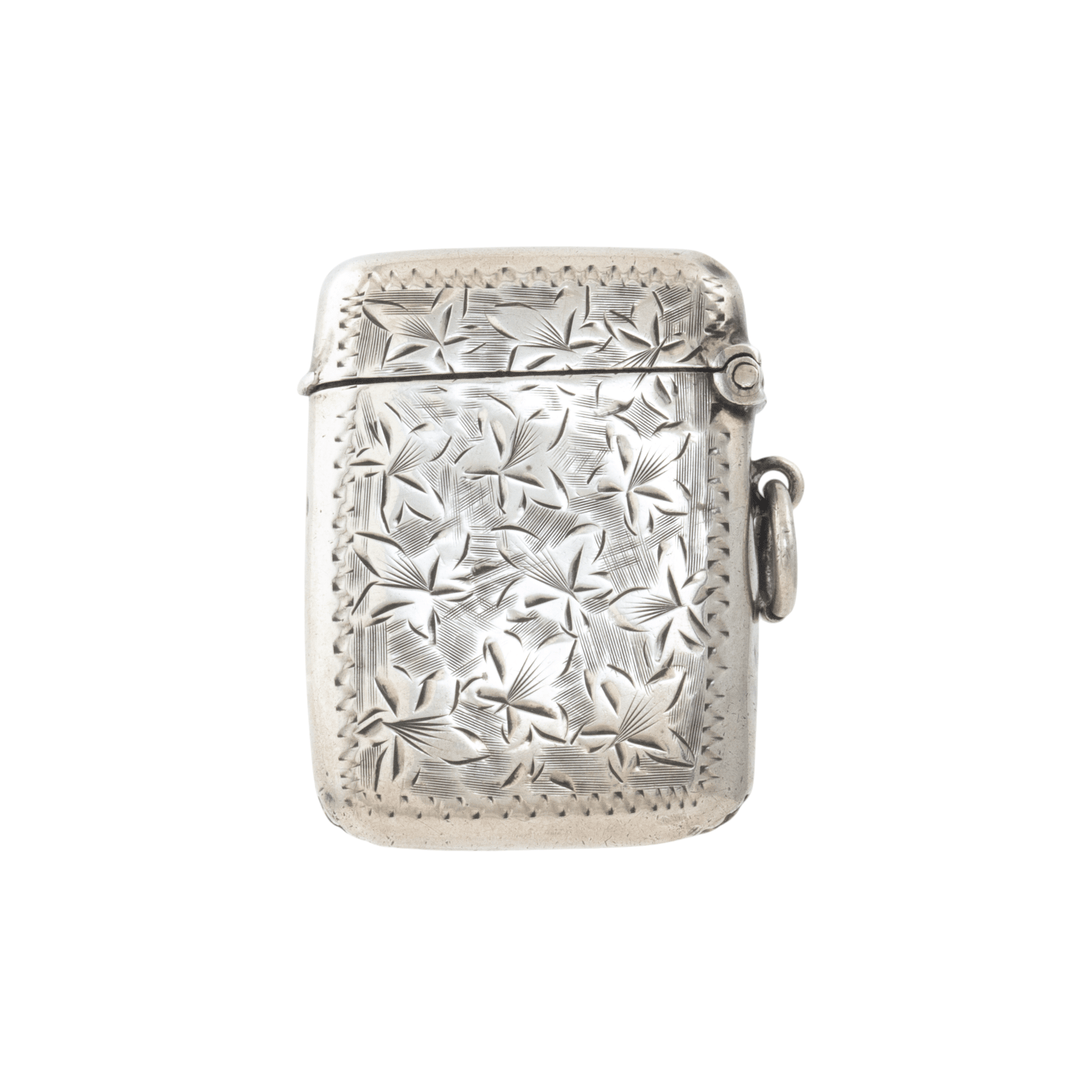Silver x Antique Chester Filigree Matchstick Case - Kingdom Jewelry