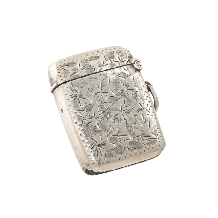 Silver x Antique Chester Filigree Matchstick Case - Kingdom Jewelry