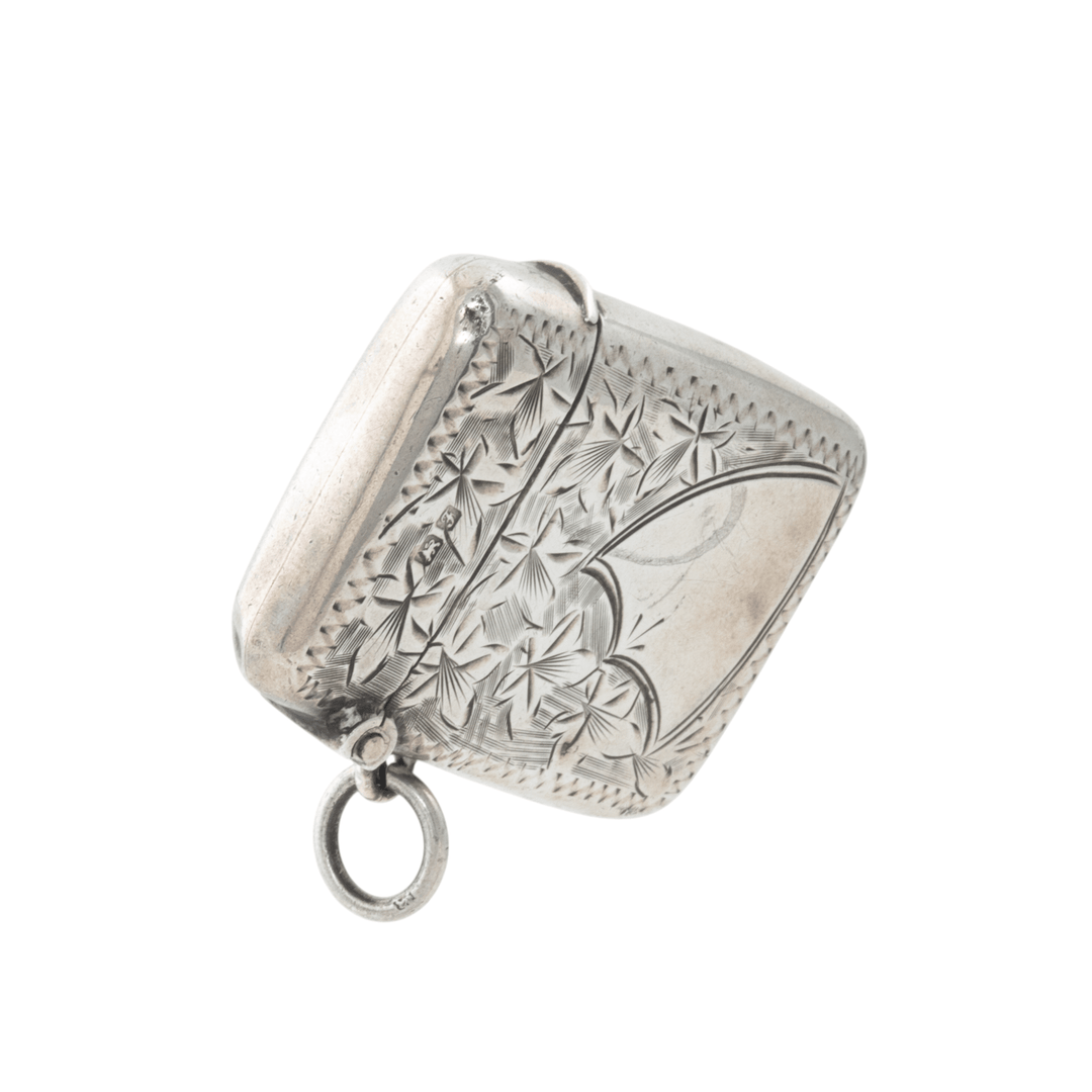 Silver x Antique Chester Filigree Matchstick Case - Kingdom Jewelry