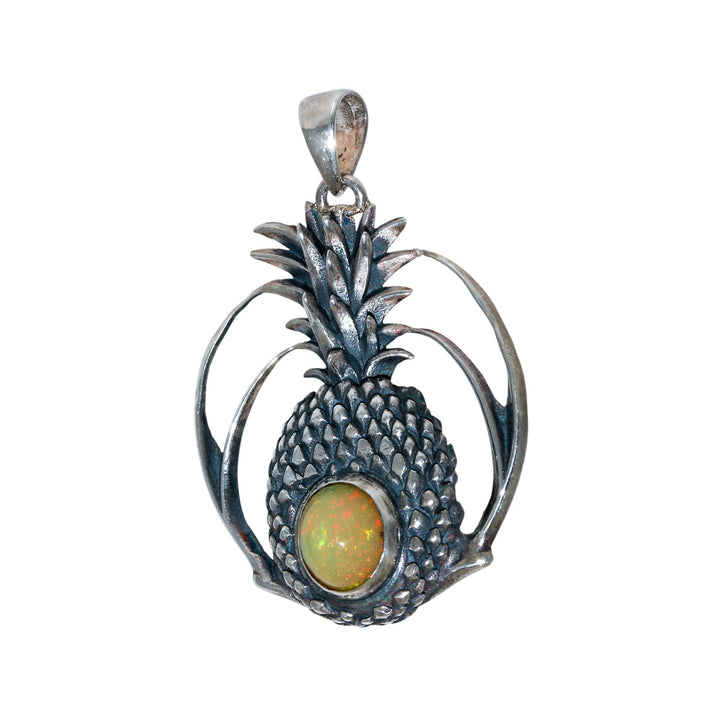 Silver x "De Ananas" Welo Opal Pendant - Kingdom Jewelry
