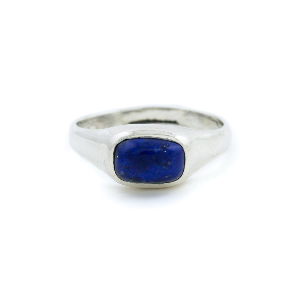 
                      
                        Silver x Domed Lapis Lazuli Signet - Kingdom Jewelry
                      
                    