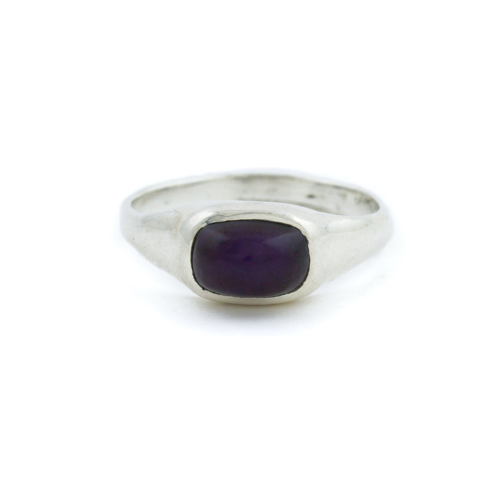 
                      
                        Silver x Domed Sugilite Signet - Kingdom Jewelry
                      
                    