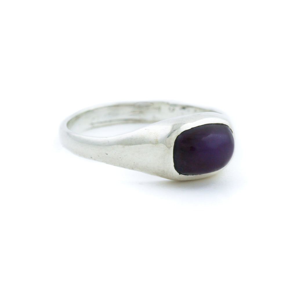 
                      
                        Silver x Domed Sugilite Signet - Kingdom Jewelry
                      
                    