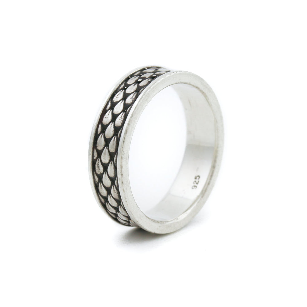 
                      
                        Silver x "Dragon Scale" Band - Kingdom Jewelry
                      
                    