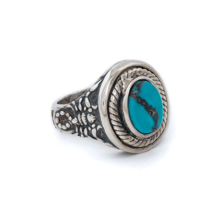 Silver x Egyptian Turquoise "Echoes of Egypt" Serqet's Scorpion Signet - Kingdom Jewelry