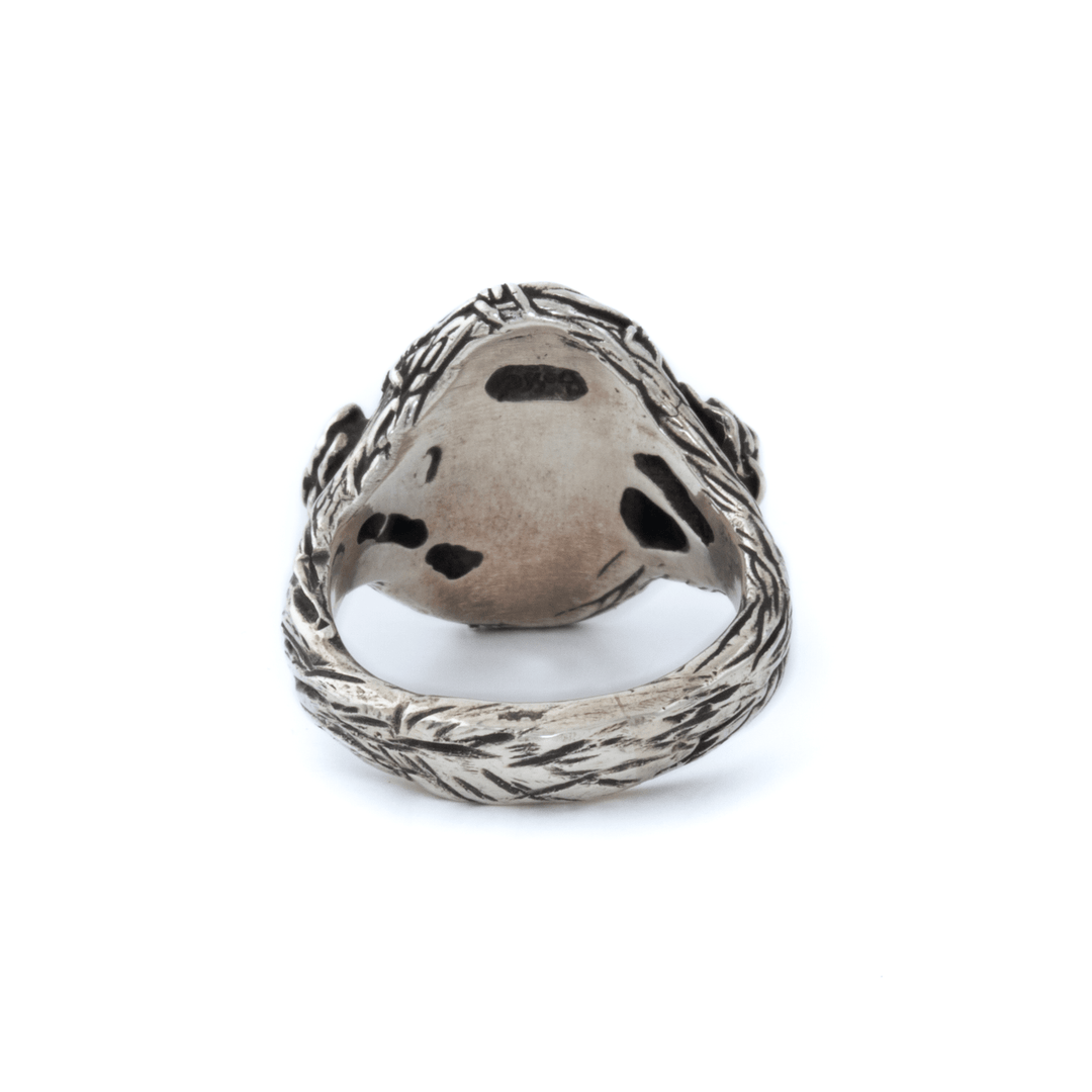 Silver x Godber - Burnham Turquoise "Thorn In My Heart" Signet - Kingdom Jewelry