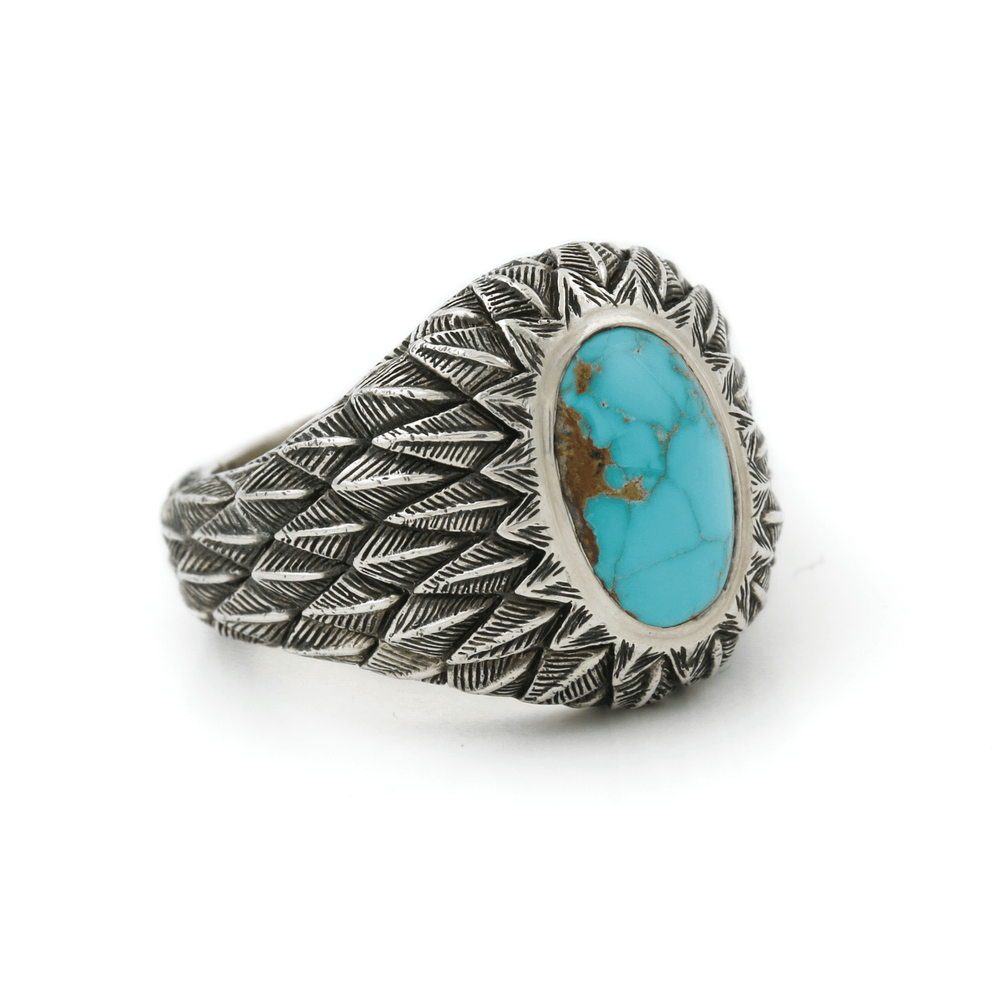 
                  
                    Silver x "Griffin" Royston Turquoise Ring - Kingdom Jewelry
                  
                