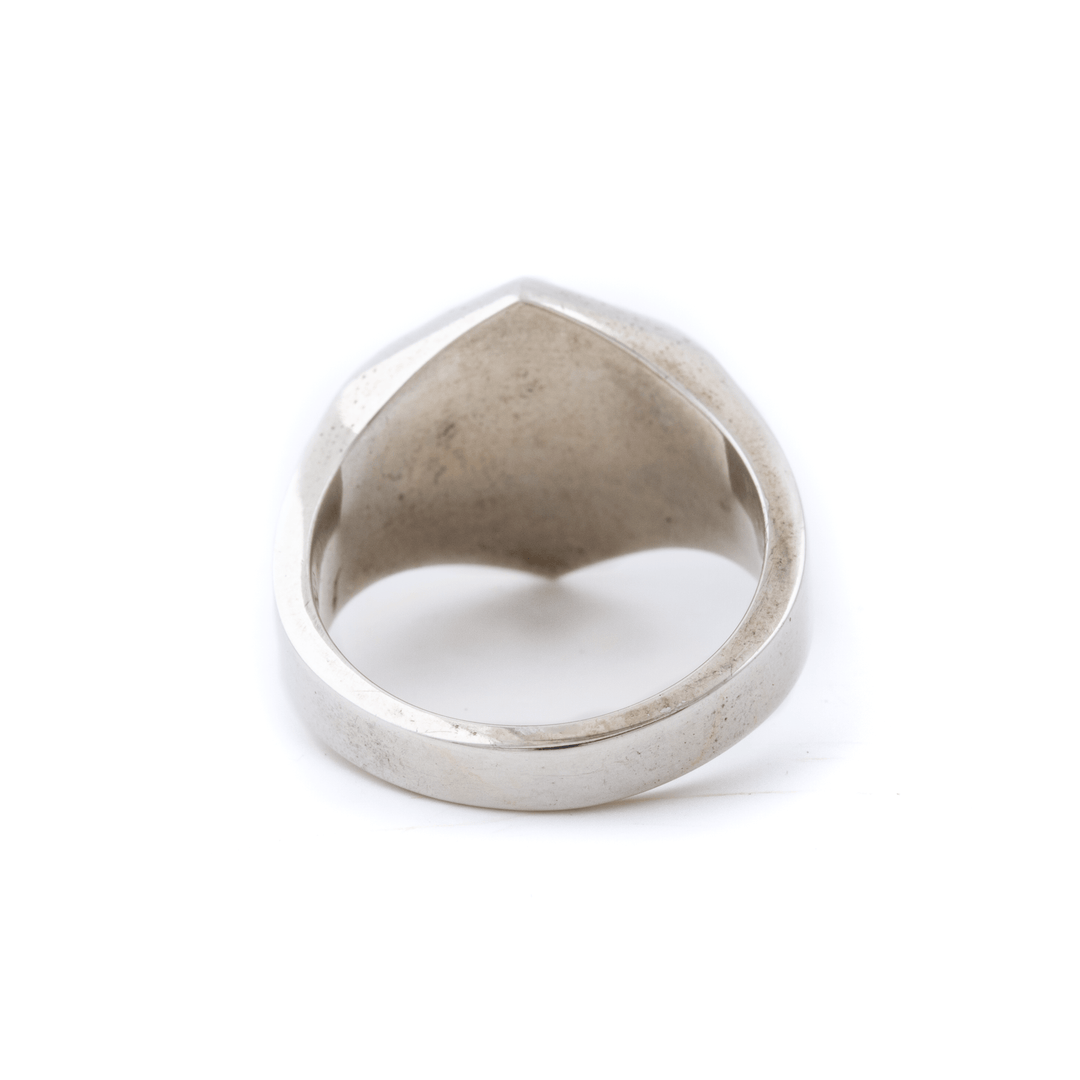 Silver x Hex - Cut Royston Turquoise Signet - Kingdom Jewelry