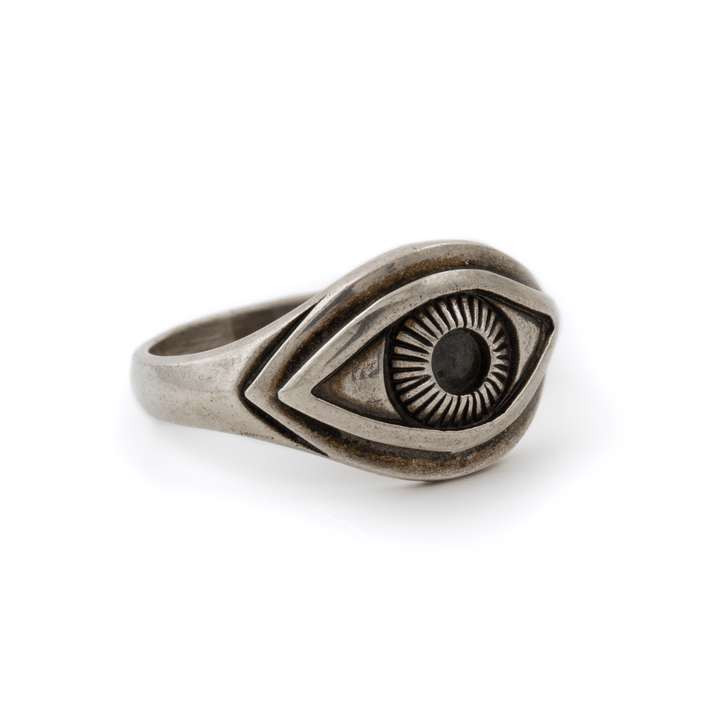 Silver x Juelia "Evil Eye" Signet - Kingdom Jewelry