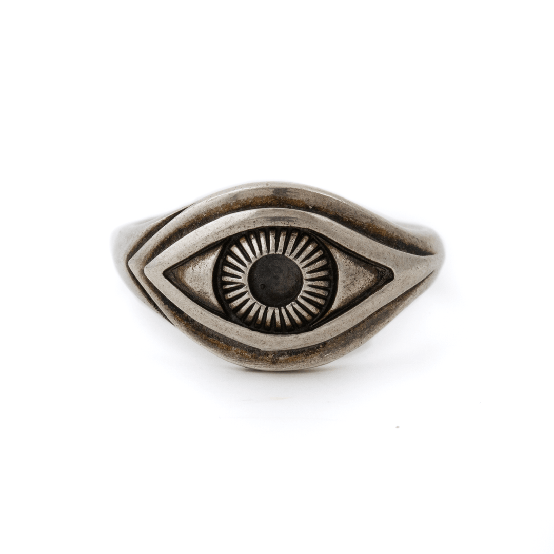 Silver x Juelia "Evil Eye" Signet - Kingdom Jewelry