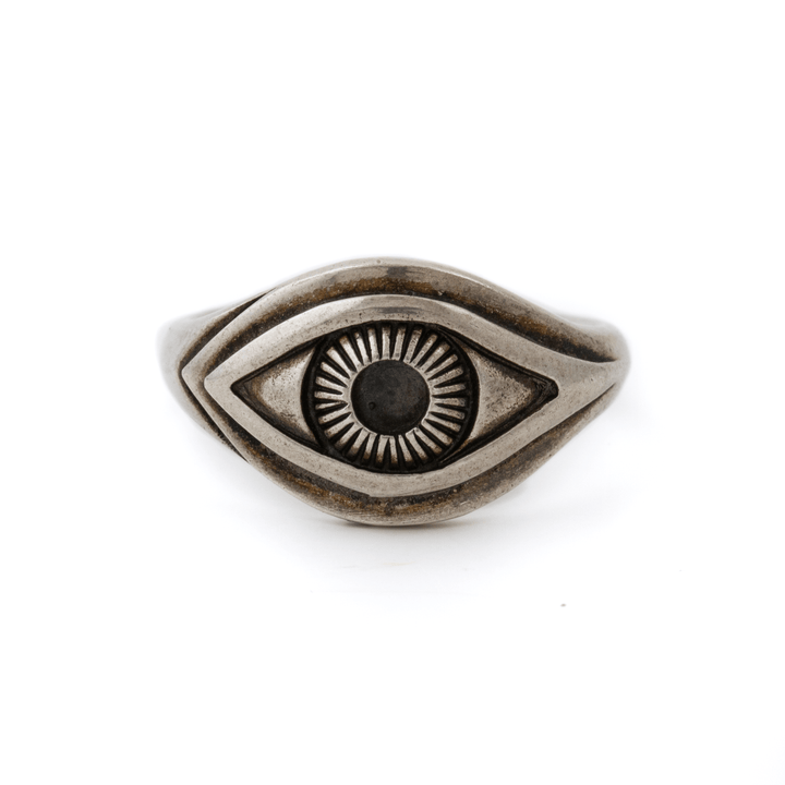 Silver x Juelia "Evil Eye" Signet - Kingdom Jewelry