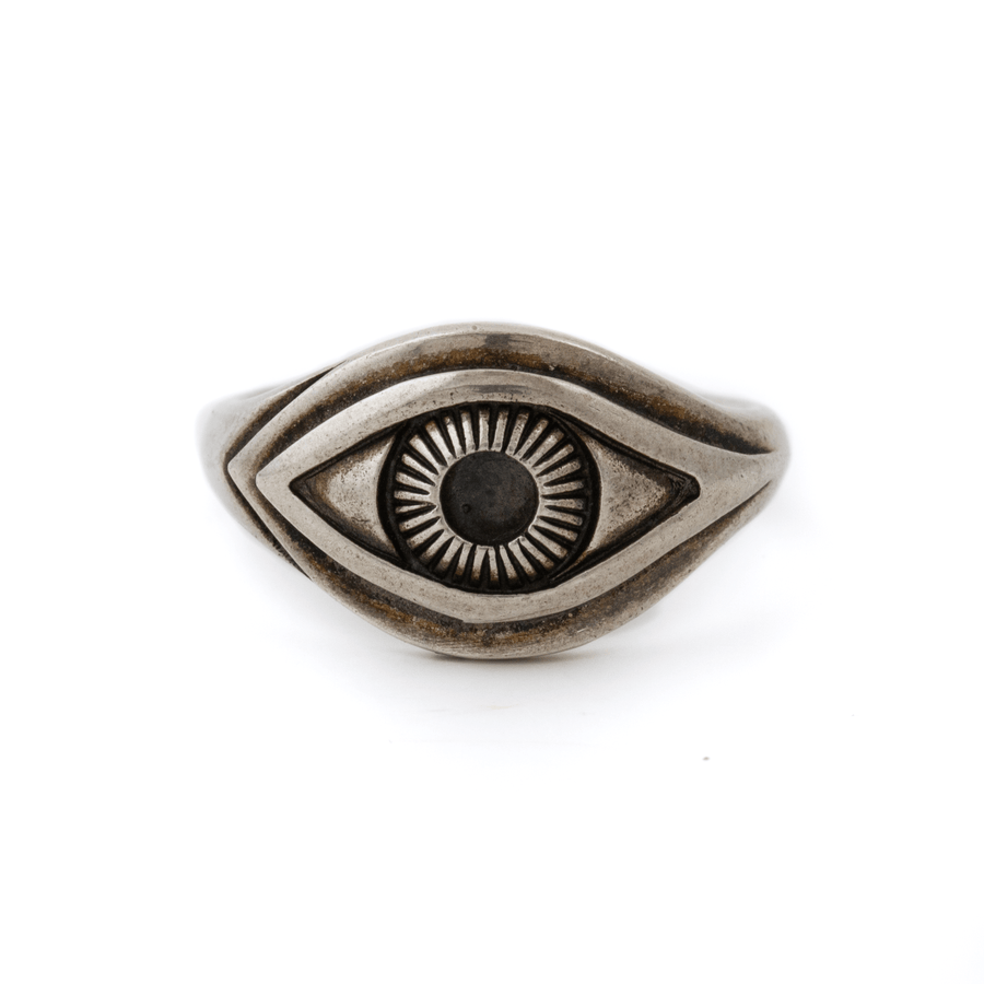 Silver x Juelia "Evil Eye" Signet - Kingdom Jewelry