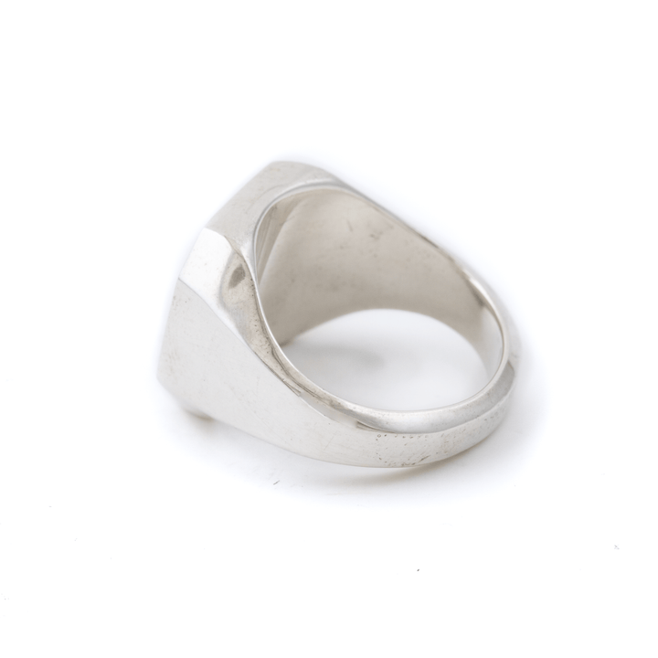 Silver x Lapis Lazuli Chamfered Square Inlay - Kingdom Jewelry