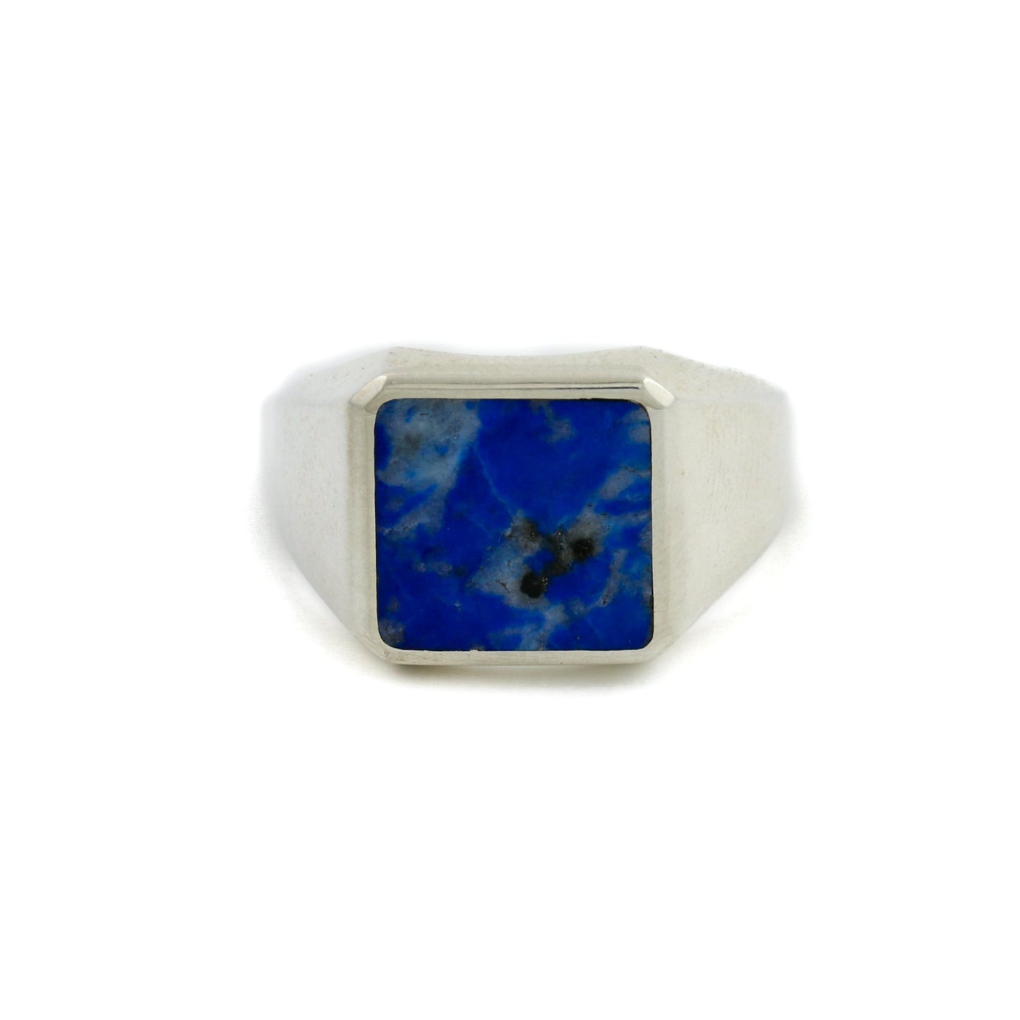Silver x Lapis Lazuli Inlay Signet - Kingdom Jewelry