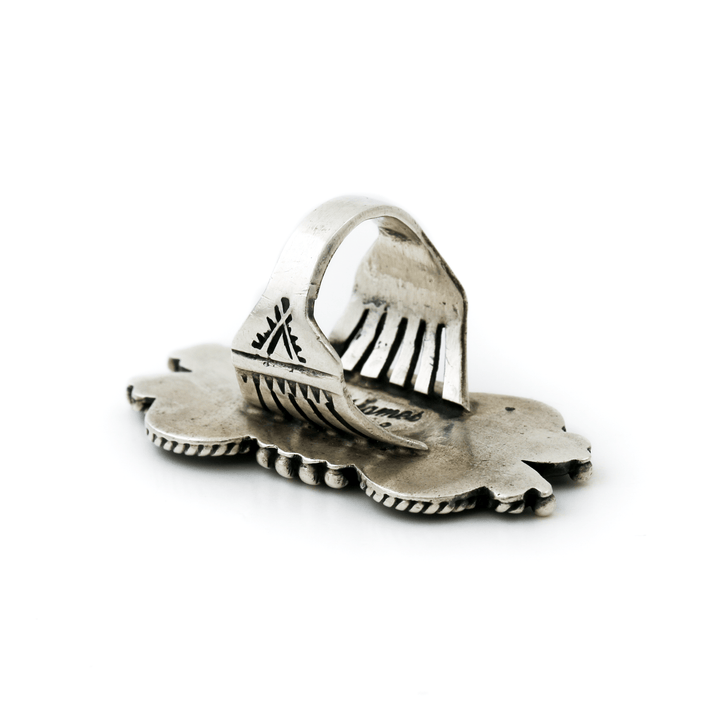 Silver x Magnificent 1980's "Lorenzo James" Navajo Ring - Kingdom Jewelry