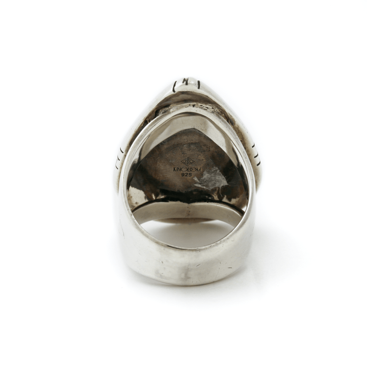 Silver x Magnificent Deschutes Jasper Teardrop Signet - Kingdom Jewelry