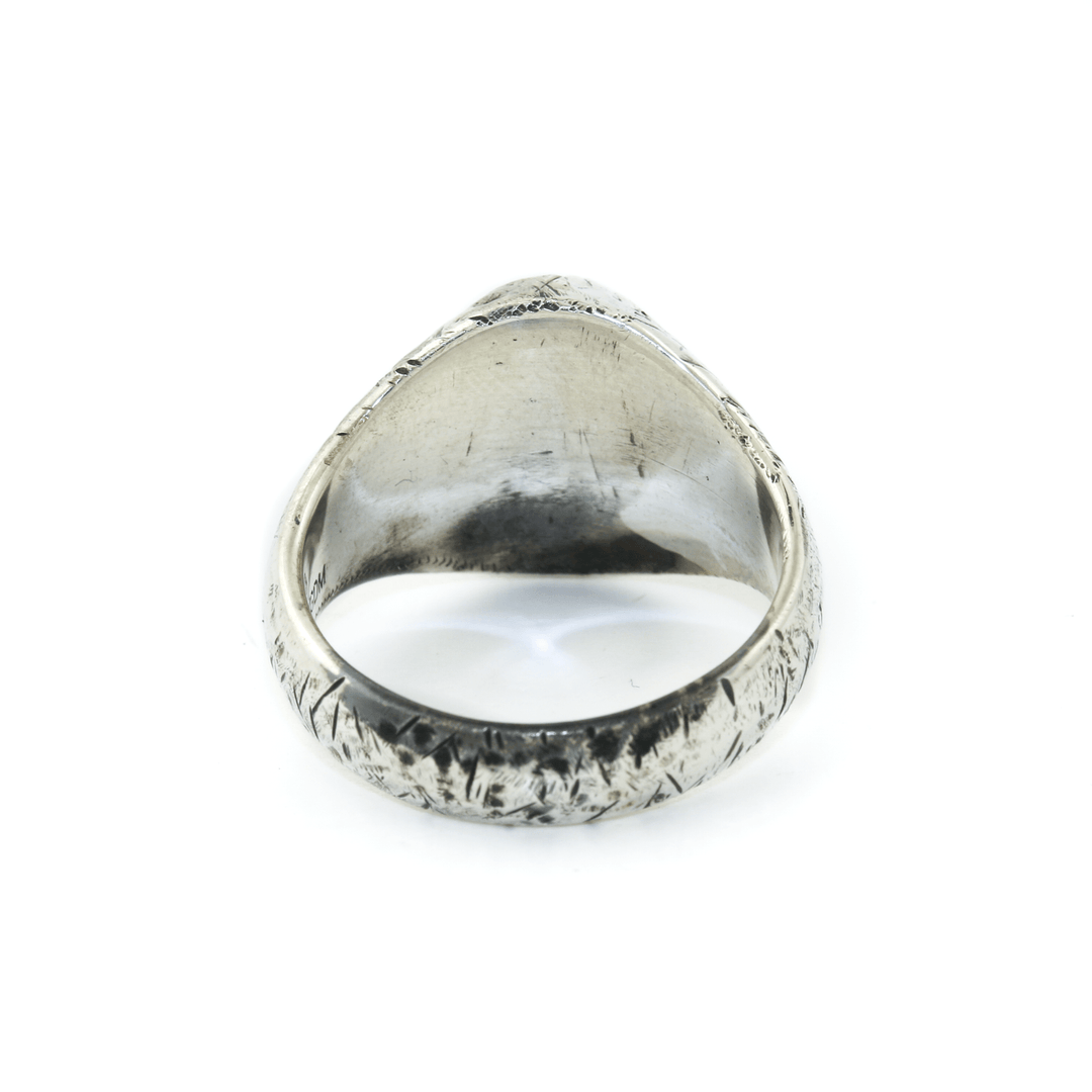 Silver x Montana Sapphire "Aster" Oval Signet - Kingdom Jewelry