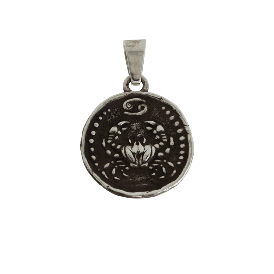 Silver x New Old World Zodiac Pendant - Cancer - Kingdom Jewelry