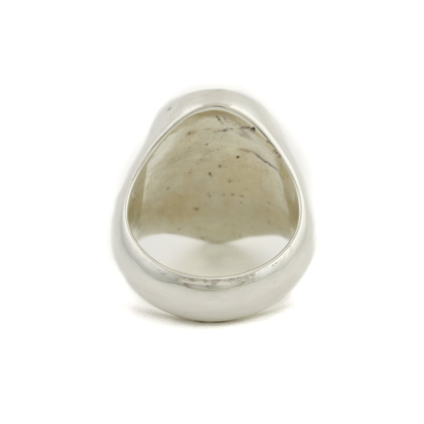 Silver x Oval Variscite Inlay Signet - Kingdom Jewelry