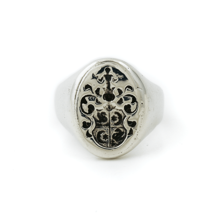 Silver x Redesigned "Bosch" Crest Signet - Kingdom Jewelry