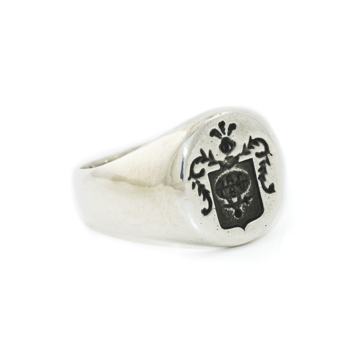 Silver x Redesigned "Kinship" Crest Signet - Kingdom Jewelry