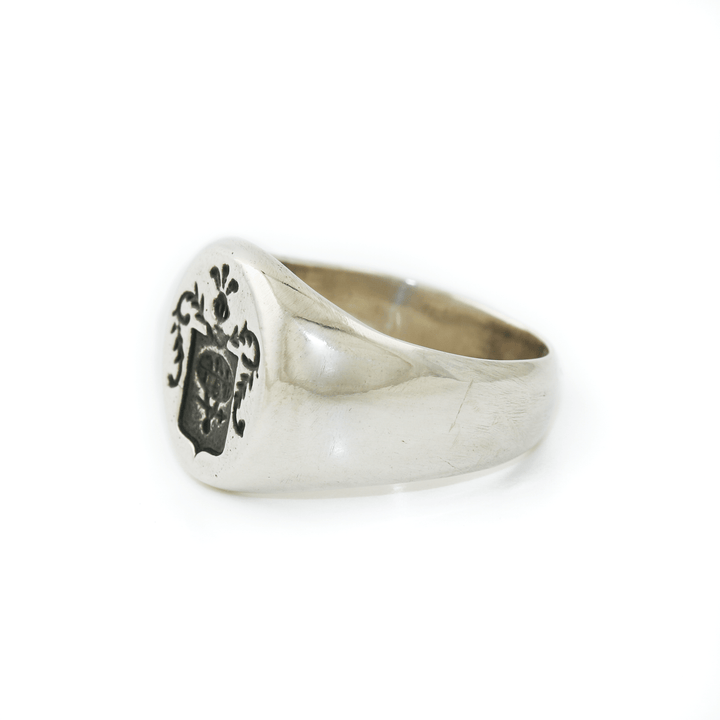 Silver x Redesigned "Kinship" Crest Signet - Kingdom Jewelry