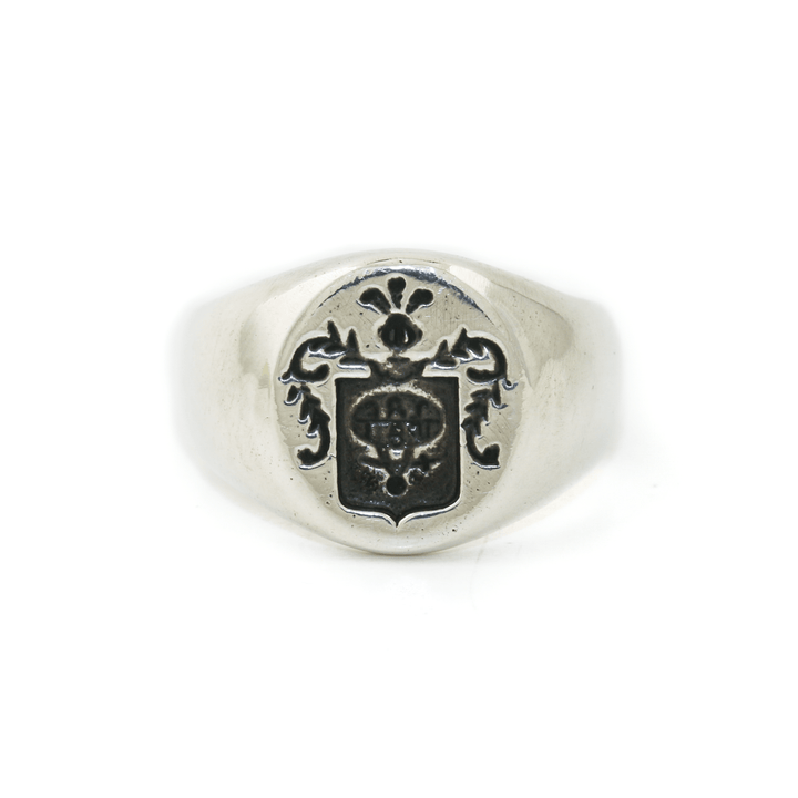 Silver x Redesigned "Kinship" Crest Signet - Kingdom Jewelry