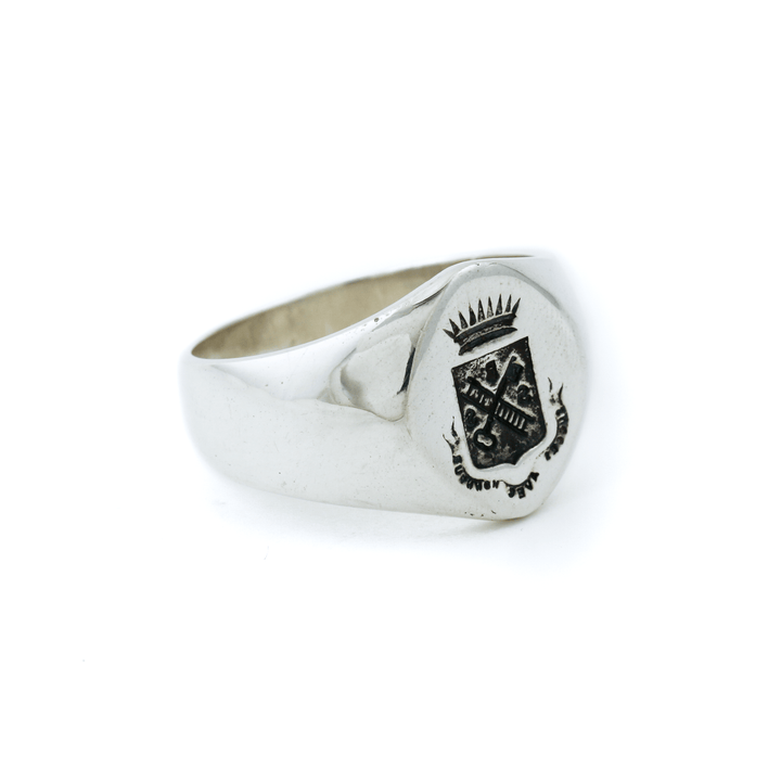 Silver x Redesigned "Rook" Crest" Signet - Kingdom Jewelry