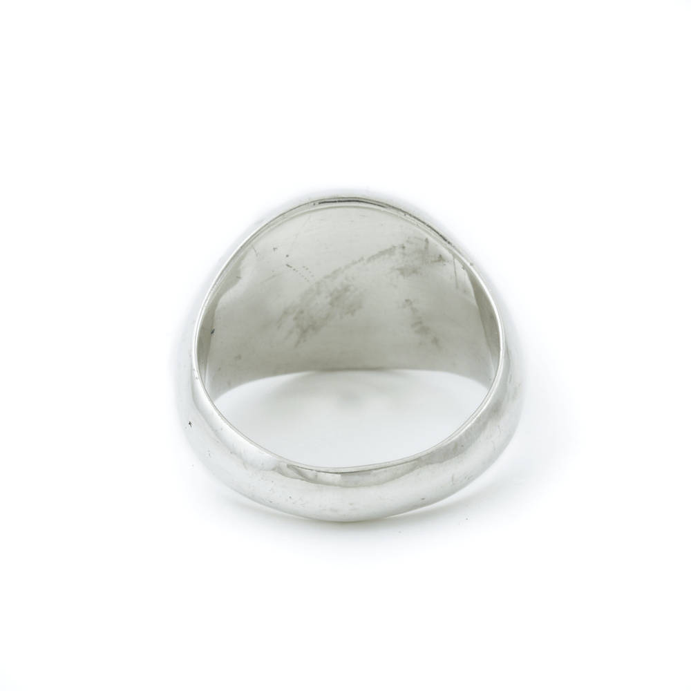 
                  
                    Silver x Round - Cut Pietersite Inlay Signet - Kingdom Jewelry
                  
                