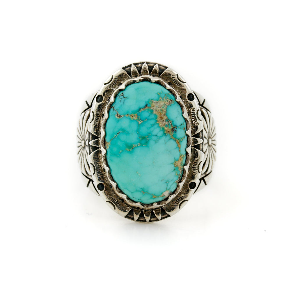 
                  
                    Silver x Royston Turquoise "Imperial Seal" Signet - Kingdom Jewelry
                  
                