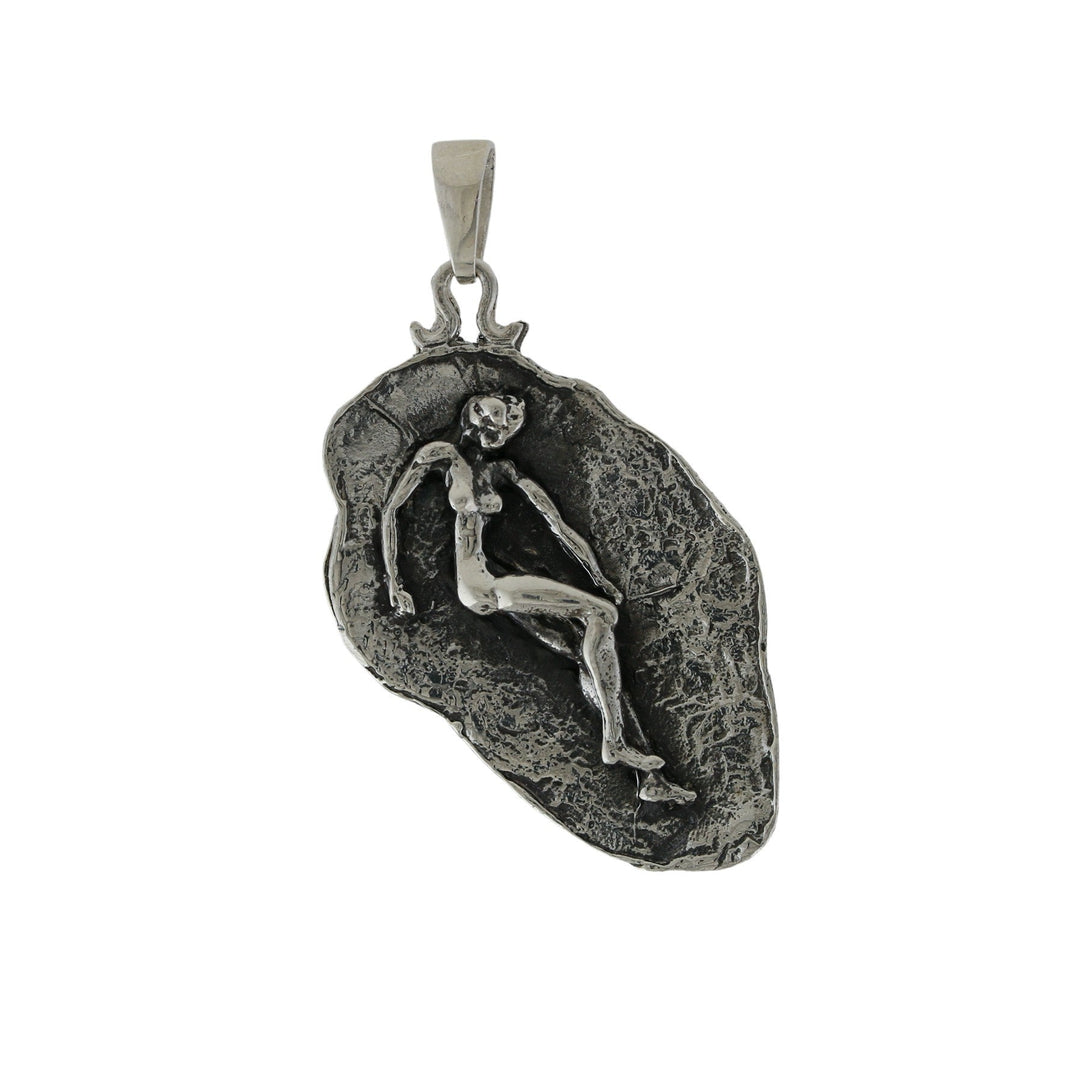 Silver x Rustic Series "Virgo" Brutalist Pendant - Kingdom Jewelry