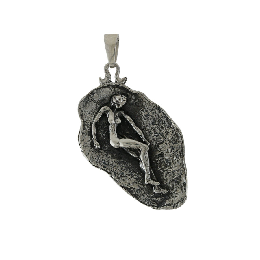 Silver x Rustic Series "Virgo" Brutalist Pendant - Kingdom Jewelry