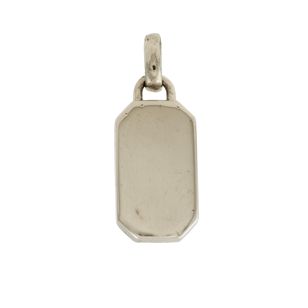 Silver x Sleek Chamfered Pietersite Inlay Pendant - Kingdom Jewelry