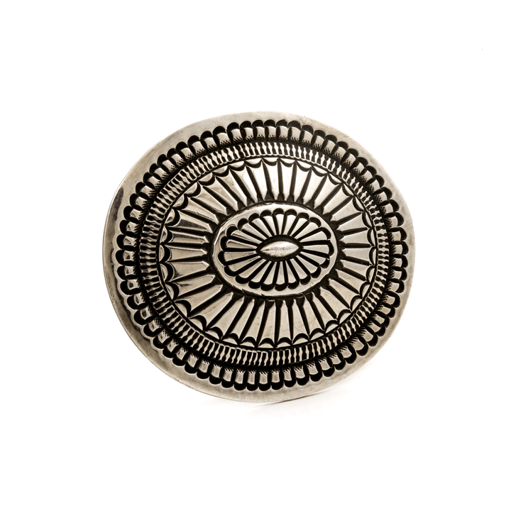 Silver x Vintage 1950's Navajo Concho Belt Buckle - Kingdom Jewelry