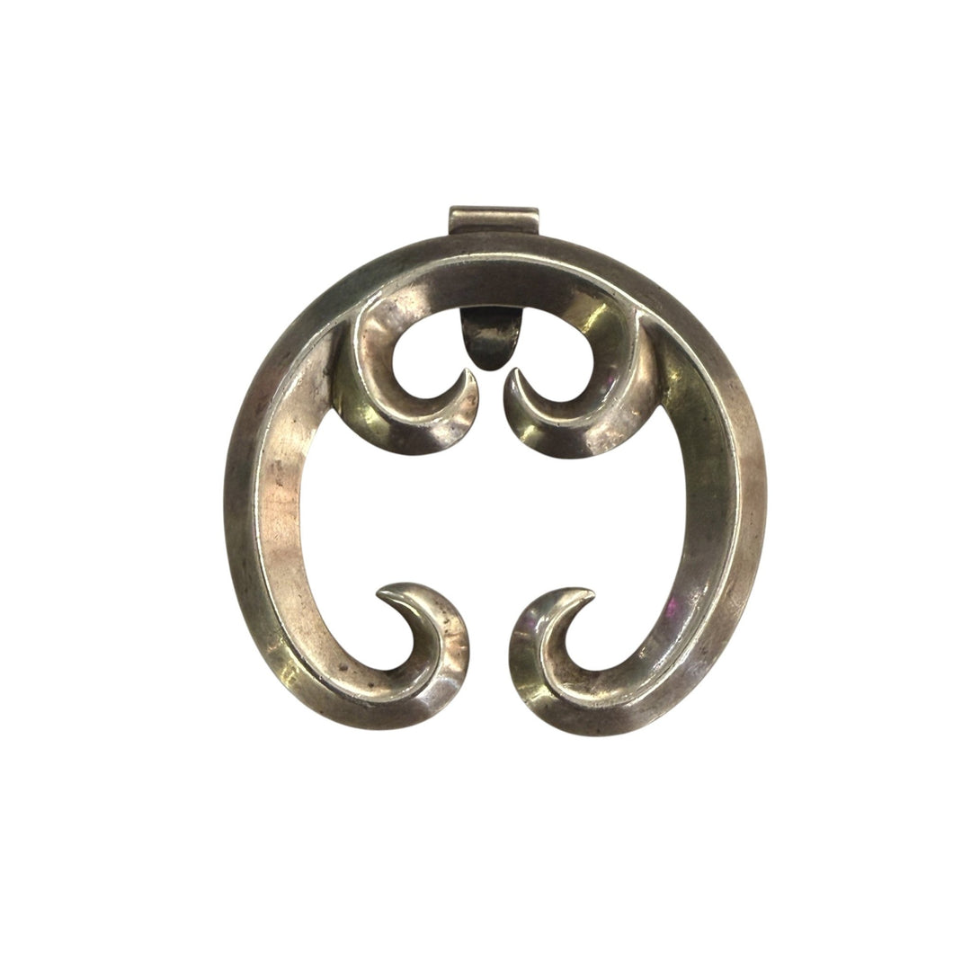 Silver x Vintage 1960's Sandcast Naja Pendant - Kingdom Jewelry
